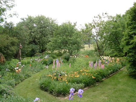 Here is the Conway, MA cottage garden fully restored to look as it did nearly 50 years before.