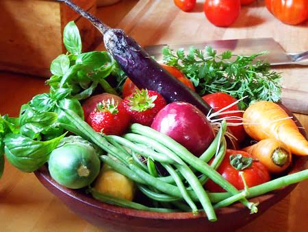 Fruits Vegetables Bowl Kitchen